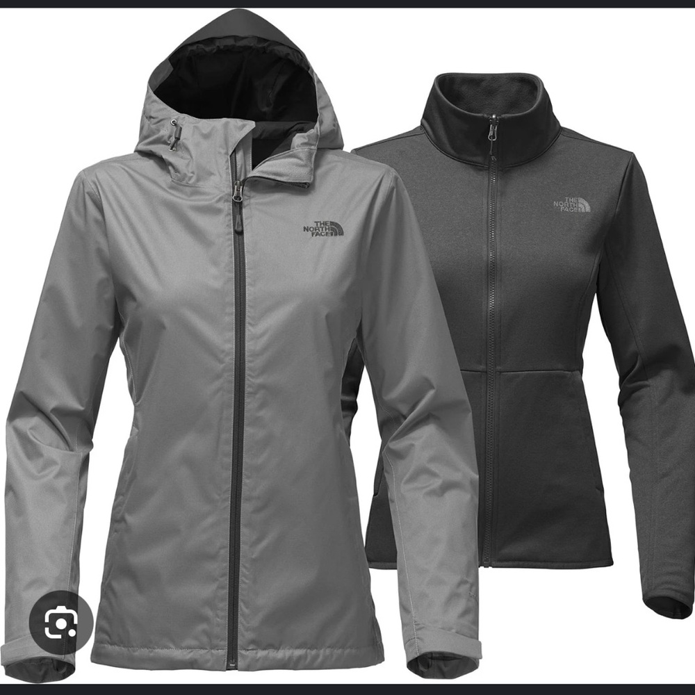 The North Face Gray Jacket Shell - image 1